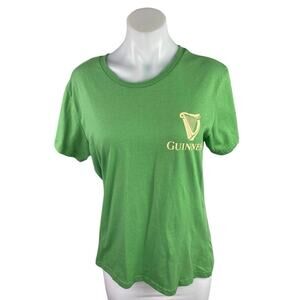 Guinness Green Good Time For A Guinness Short Sleeve Graphic Tee T-Shirt Top M